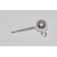 Ball earring with ring