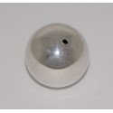 Silver ball, drilled through