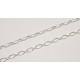 Chain by meter, flat oval loop chain