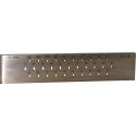 Special steel draw plate, rounded half round 45 %, SP 87