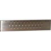 Special steel draw plate, rounded half round 45 %, SP 87