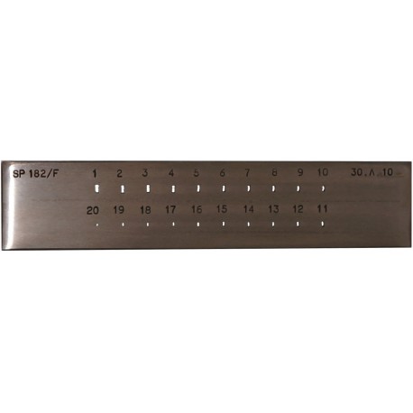 Steel draw plate, rectangle 42 %, SP 182