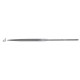 Sharp hand needle file with rounded edges