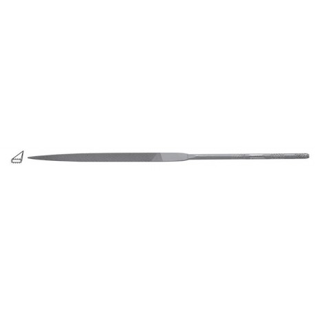 Sharp hand needle file with rounded edges