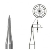 Tungsten carbide bur, ceramic shaping bur