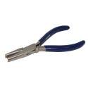 Half round hollow pliers 160 mm with double springs