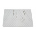 Acrylic plate with pegs