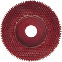 Rasp disc with carbide burrs for LHW