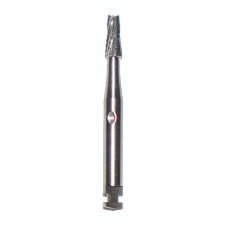 Short tungsten carbide bur, tapered