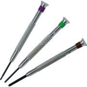 3 BasicPlus screwdrivers, crossform, 1,5 mm, 2,0 mm, 3,0 mm