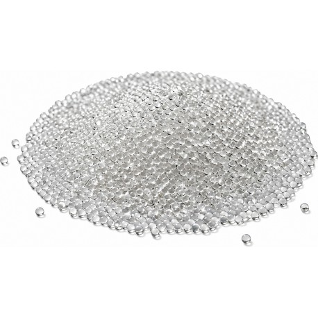 Glass beads for sandblasting and metal surface finishing