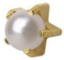 Pearl, gold plated